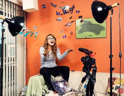 Laci Green in studio